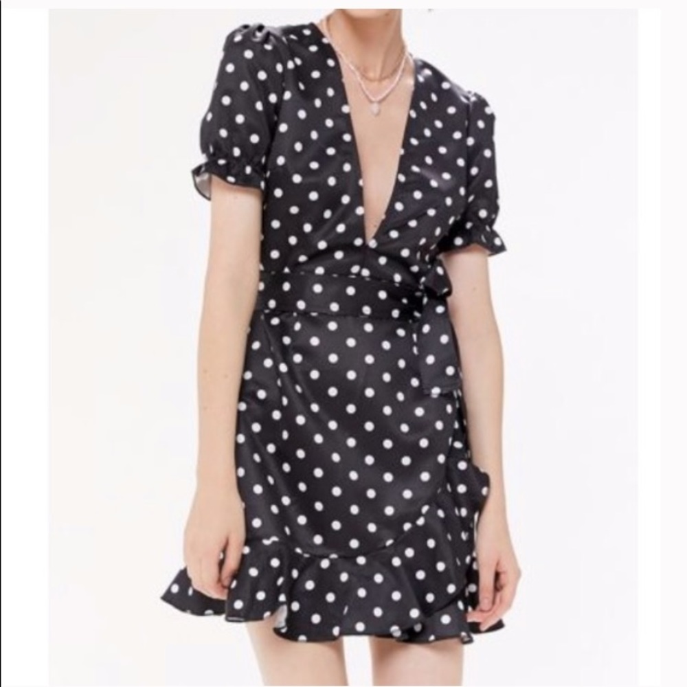 Urban Outfitters black and white polka dot dress